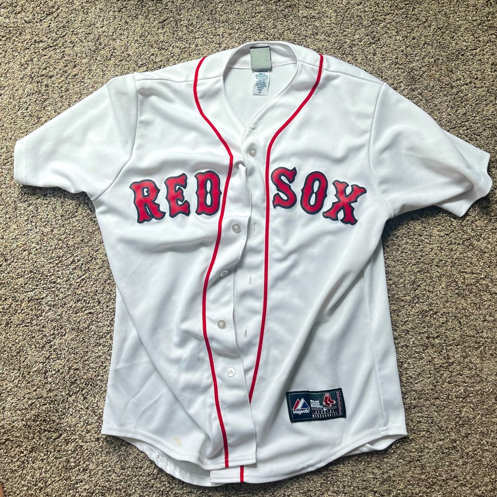 Men's Majestic White Boston Red Sox